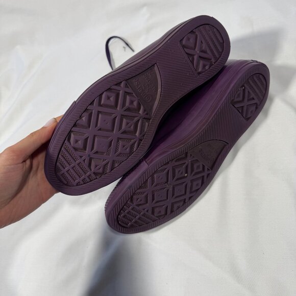 Converse All Star Chuck Taylor 7.5 9.5 Hi Rubber Triple Purple Rain Shoes Unisex - Picture 6 of 11